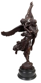 After Jean-Baptiste Auguste Clesinger (French, 1814-1883), "Gloria Victis," 20th c., H.- 25 in., W.-