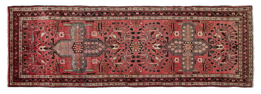 Semi Antique Northwest Persian Runner, 3' 7 x 10' 8.: Semi Antique Northwest Persian Runner, 3' 7 x 10' 8.