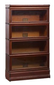 Four Stack Globe-Wernicke Co. Barrister Bookcase, early 20th c., Overall- H.- 59 1/4 in., W.- 34