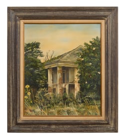 Erline August (American/Louisiana, 1926-2004), "Abandoned Plantation," H.- 24 in., W.- 20 in.,