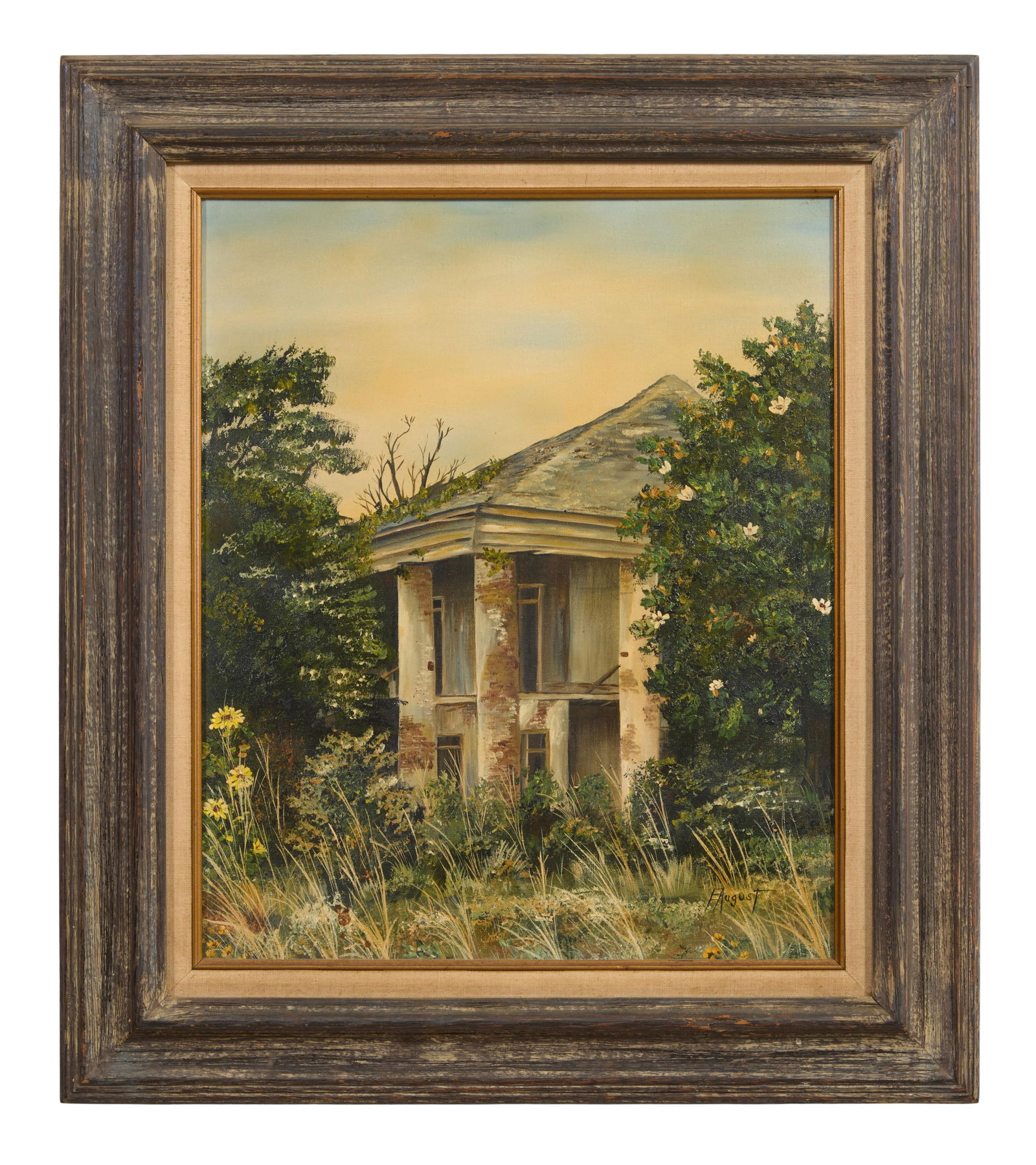 Erline August (American/Louisiana, 1926-2004), "Abandoned Plantation," H.- 24 in., W.- 20 in., (1 of 4)