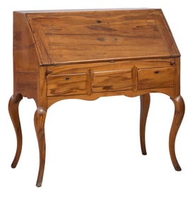 French Louis XIV Style Fall Front Secretaire, mid 19th c., H.- 40 in., W.- 37 in., D.- 21 in.