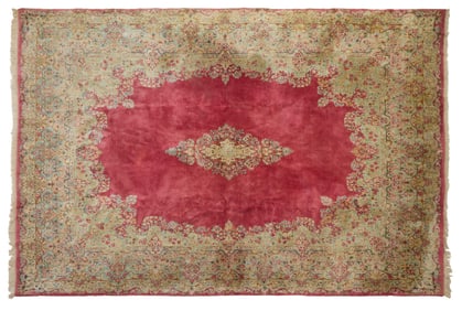 Semi-Antique Persian Kerman Carpet, 9' 9 x 13' 2.