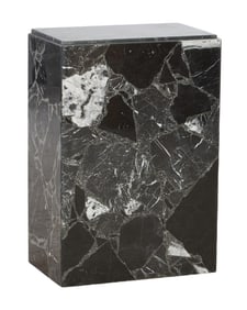 Contemporary Marble Pedestal, 20th c., H.- 29 in., W.- 20 in., D.- 12 in.