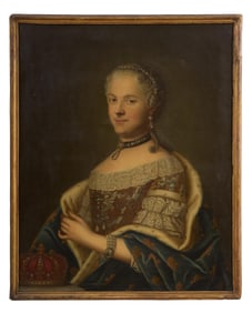 Continental School (19th Century), "Portrait of Queen Marie Leszczynska (1703-1768), Wife of King