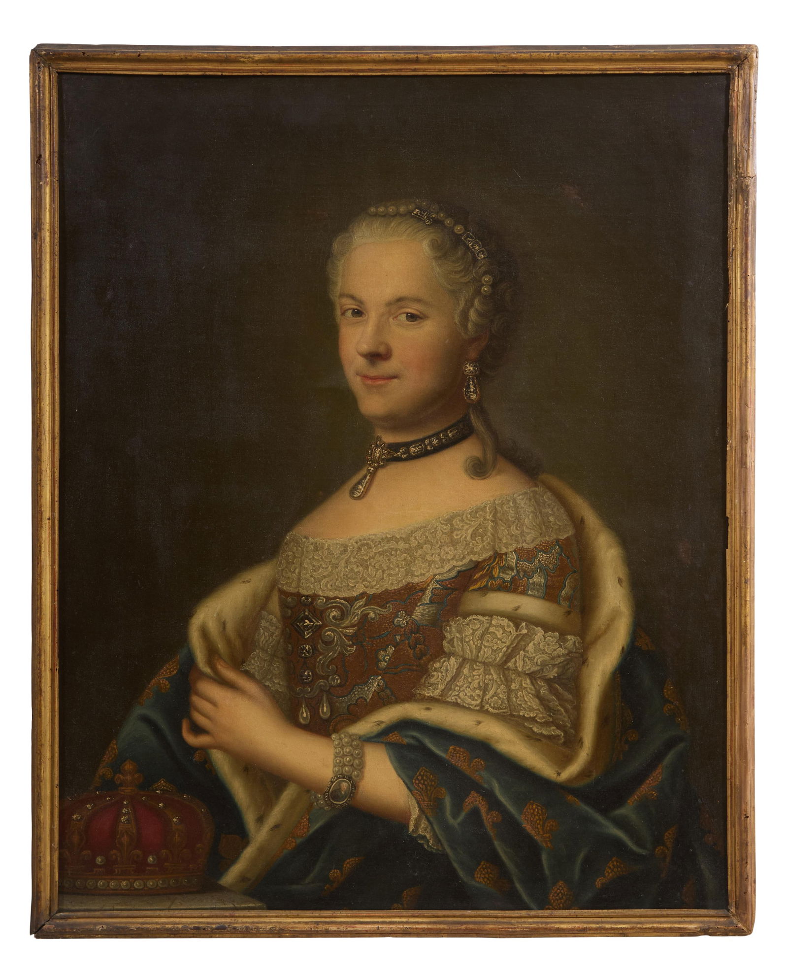 Continental School (19th Century), "Portrait of Queen Marie Leszczynska (1703-1768), Wife of King (1 of 3)