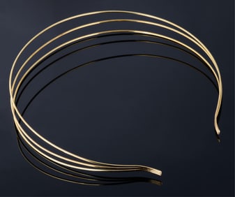 Tiffany & Co. 18K Yellow Gold Elsa Peretti Headband, W.- 5 1/2 in., D.- 1 in.