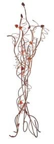 Luis Colmenares (American/New Orleans, b. 1959), Polychromed Metal Bottle Tree Sculpture, 2011,