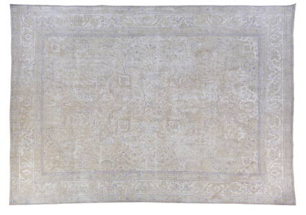 Semi Antique Persian Tabriz Carpet, 9' 7 x 12' 1.: Semi Antique Persian Tabriz Carpet, 9' 7 x 12' 1.