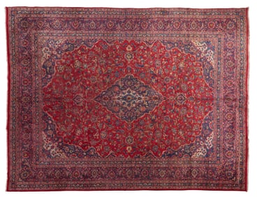 Persian Kashan Carpet, 9' 8 x 12 ' 8.