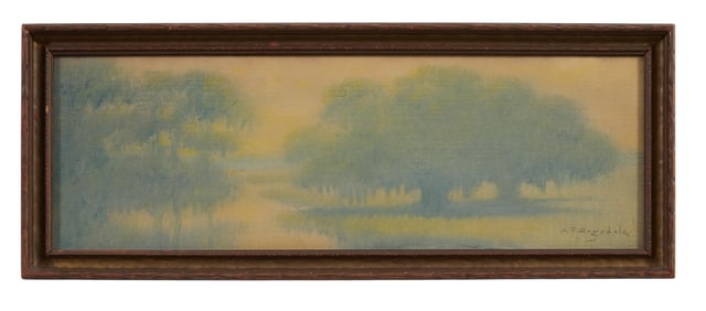 Alexander John Drysdale (American/Louisiana, 1870-1934), "Louisiana Bayou Scene," Sight- H.- 6 1/2