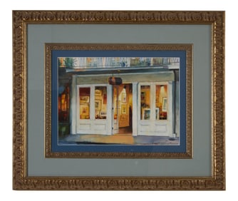 Robert Rucker (American/Louisiana, 1931-2002), "Circle Gallery, French Quarter," Sight- H.- 10 1/4