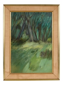 James Rogers Lamantia (American/Louisiana, 1923-2011), "Pass Christian, the Green," 1962, H.- 13