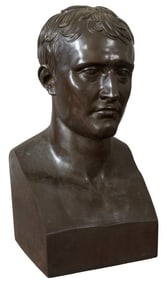 After Antonio Canova (Italian, 1757-1822), "Bust of Napoleon I," H.- 22 1/2 in., W.- 12 1/2 in., D.-