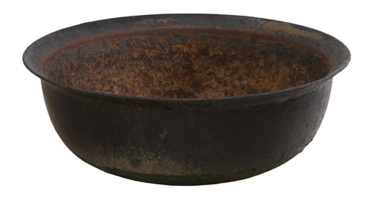 Louisiana Cast Iron Sugar Kettle, early to mid 19th c., H.- 21 in., D.- 48 in.