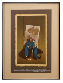 Richard Amsel (American, 1947-1985), "Life and Times of Judge Roy Bean (Featuring Paul Newman),"