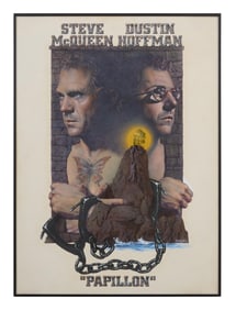 Richard Amsel (Canadian, b. 1949), "Papillion," Sight- H.- 29 5/8 in., W.- 21 1/2 in., Framed- H.-