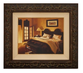 Carrie Graber (American, b. 1975), "Study of Reflections," H.-16 in., W.- 20 in., Framed- H.- 27 7/8