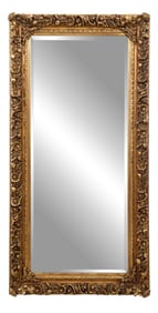 Belle Epoque Style Giltwood Mirror, 21st c., H.- 80 in., W.- 40 in.