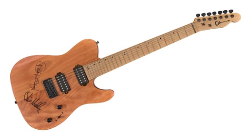 Righteous Brothers Autographed Charvel Electric Guitar, L.- 39 1/2 in., W.- 12 3/4 in., D.- 2 1/2