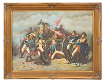 After Manuel Castellano (Spanish, 1828-1880), "Death of Daoiz and Defence of Monteleone Park