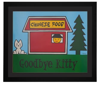 Todd Harris Goldman (American/Florida, b. 1969), "Goodbye Kitty (with Chinese Food)," Sight- H.- 29