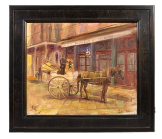 Frederick Guess (American/Florida/New Orleans, b. 1953), "Restaurant de la Louisiane, French Quarter