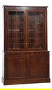 English Regency Walnut Bookcase, early 19th c., H.- 95 1/4 in., W.- 57 1/2 in., D.- 21 1/2 in.
