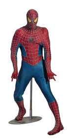 Life-Sized Spider-Man Replica for Blockbuster, Limited Edition, 2002, H.- 66 in., W.- 26 in., D.- 32
