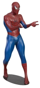 Life Sized Spiderman Action Figure, 21st c., H.- 67 in., W.- 20 in., D.- 36 in.