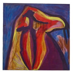 Klaus Norbaek Pedersen (Danish, b. 1956), "Abstract Anatomy," 1986, H.- 52 1/2 in., W.- 52 1/2 in.