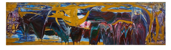 John Kelly Aguilera (Venezuelan/New York, 20th/21st Century), "Enough..." 2012, H.- 22 in., W.- 81