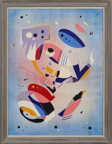 In the Style of Vasily Kandinsky (Russian/French, 1866-1944), "Abstract Composition," Sight- H.- 40
