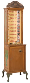 25 Cent Love Tester Arcade Amusement Machine, 20th c., H.- 88 in., W.- 25 in., D.- 24 in.