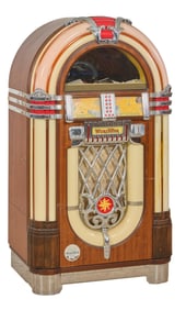 Wurlitzer Model 1015 Tribute CD Jukebox, H.- 61 in., W.- 32 5/8 in., D.- 27 1/2 in.