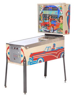 Memory Lane Pinball Machine, 1978 H.- 72 in., W.- 30 in., D.- 53 in.: Memory Lane Pinball Machine, 1978 manufactured by Stern Electronics, Inc., model 104, production run of 2,624 units, designed by Sam Stern and Mike Kubin, 4-player solid-state electro-mechanical chime