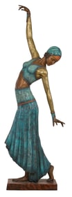 Life-Sized Art Deco Female Dancer, in the style of Demetre Chiparus (Romanian/Paris, 1886-1947),
