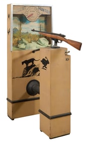 25 Cent Dale Engineering Co. Desert Hunter Arcade Machine, 1950, Target Unit- H.- 92 in., W.- 30
