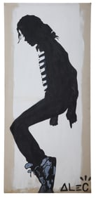 Alec Monopoly (American/New York, b. 1986), "Michael Jackson," H.- 96 in., W.- 43 1/2 in.