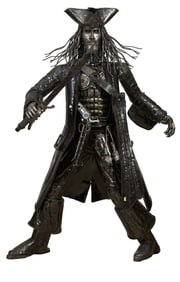 Massive Contemporary Metal Sculpture of Jack Sparrow, 21st C., designed by Kalifano, H.- 104 in.,