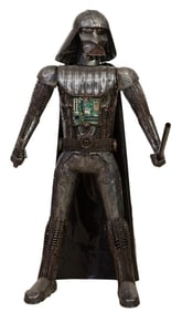 Impressive, Life-sized Contemporary Metal Sculpture of Darth Vader, 21st C., designed by Kalifano,