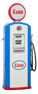 Esso Gas Pump, H.- 69 in., W.- 29 in., D.- 15 in.: Esso Gas Pump, H.- 69 in., W.- 29 in., D.- 15 in.