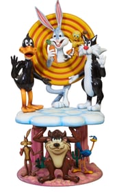 Paul Meyer, Looney Tunes Chair, 20th c., H.- 59 in., W.- 26 in., D.- 28 in.