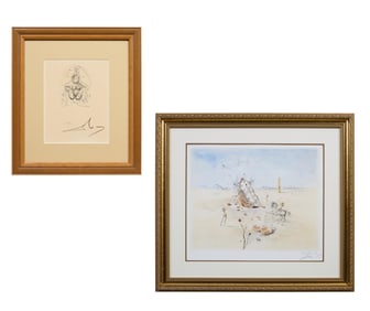 Salvador Dali (Spanish, 1904-1989), "Petite Nue" after the Apollinaire Series (1967-1972), and