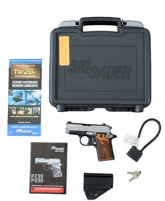 Sig Sauer P238 SAS 380 ACP Two-Tone Micro Compact Pistol, L.- Barrel- 2 5/8 in.