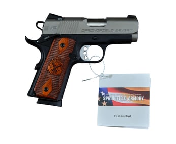 Springfield Armory 1911 EMP 9mm Bi-Tone Pistol, L.- Barrel- 2 7/8 in.