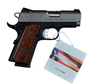 Springfield Armory 1911 EMP 9mm Bi-Tone Pistol, L.- Barrel- 2 7/8 in.