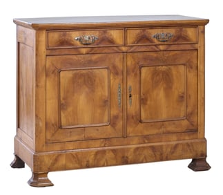 French Louis Philippe Walnut Sideboard, mid 19th c., H.- 40 1/4 in., W.- 49 in., D.- 21 1/2 in.