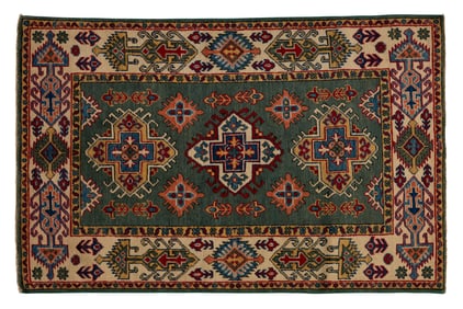 Uzbek Kazak Carpet, 3' 3 x 5'.