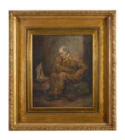 James Hay (Scottish, 19th/20th Century), "Old Mariner," Sight- H.- 18 1/4 in., W.- 15 1/4 in.,